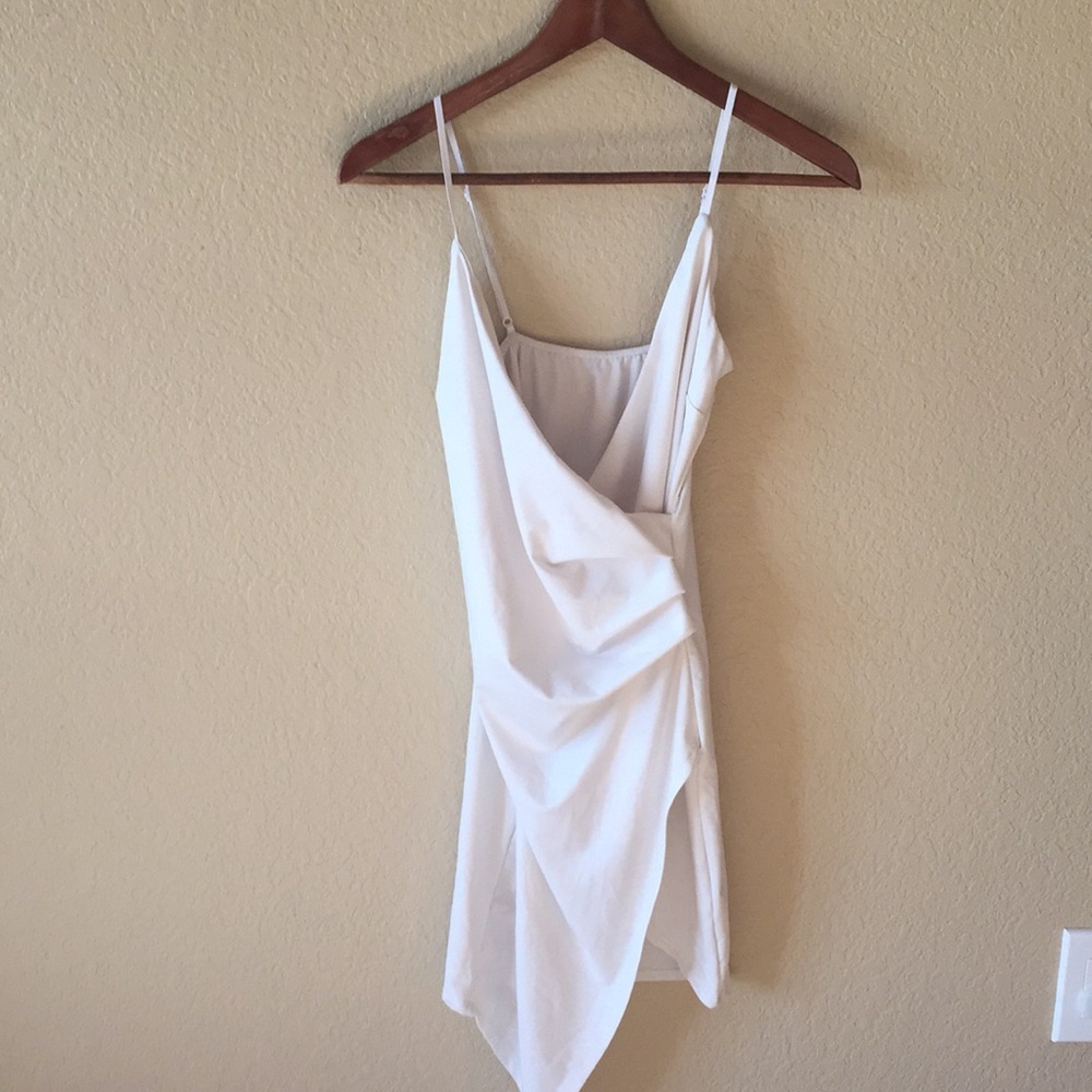 Sexy White Wrap Dress